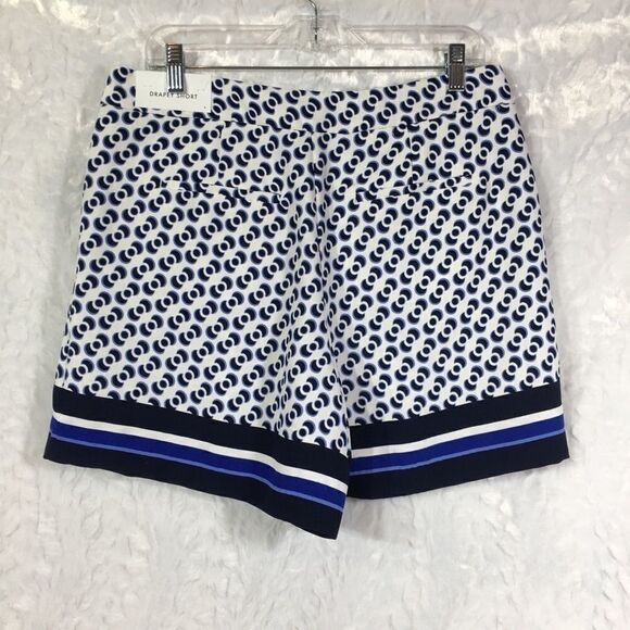 Ann Taylor Factory The Drapey Short sailor flat front printed shorts high waist - Picture 11 of 14